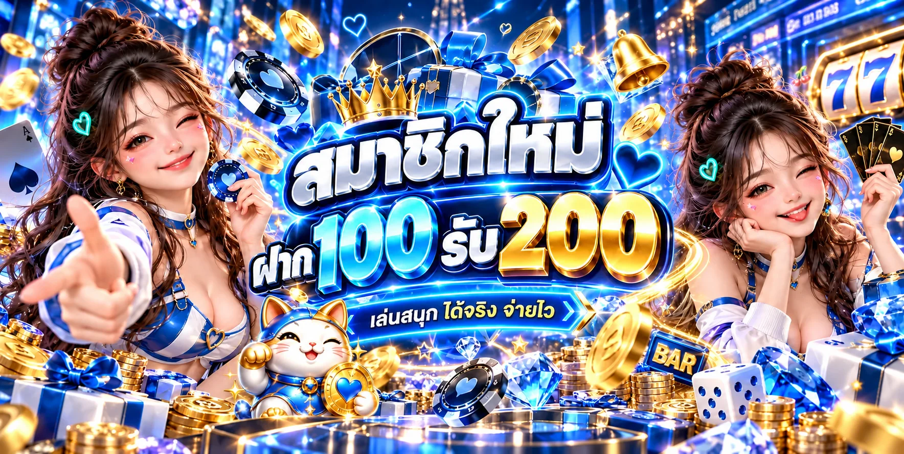 โปรโมชั่นสมาชิกใหม่ IFM999 โทนฟ้าทอง
